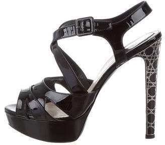 Christian Dior Cannage Platform Sandals