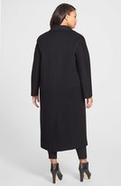 Thumbnail for your product : Fleurette 'Scandal' Long Loro Piana Wool Coat (Plus Size)