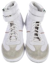 Thumbnail for your product : Paul Smith Leather High-Top Sneakers