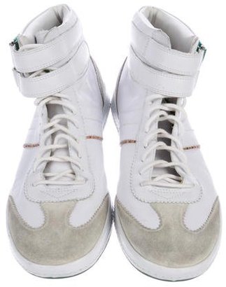 Paul Smith Leather High-Top Sneakers