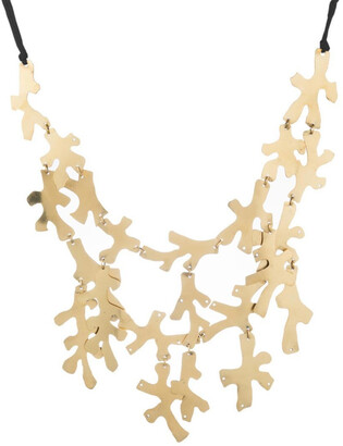 Natori Hammered Brass Necklace