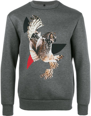 Neil Barrett owl print sweatshirt
