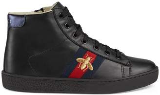 Gucci Children's leather high-top sneaker
