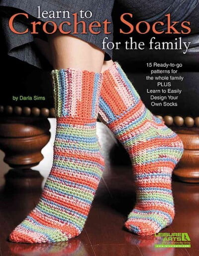 Learn to Crochet Socks for the Family (Paperback) by Darla Sims