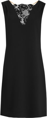 Reiss Caitlin Shift Dress With Lace Insert