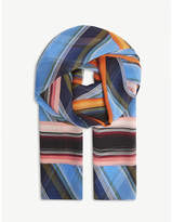 Diane Von Furstenberg Sussex striped silk chiffon scarf