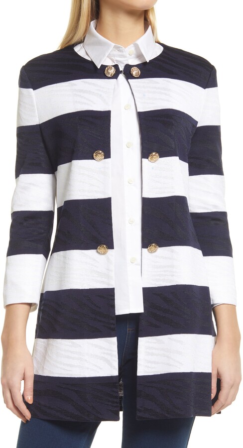 Striped Knit Jacket | Shop the world's largest collection of 