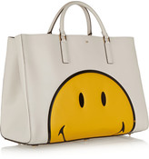 Thumbnail for your product : Anya Hindmarch Smiley Ebury Maxi Featherweight textured-leather tote