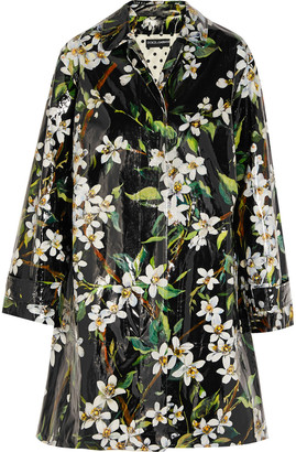 Dolce & Gabbana Floral-print coated cotton raincoat