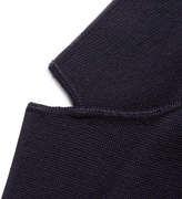 Thumbnail for your product : Loro Piana Navy Slim-Fit Unstructured Waffle-Knit Virgin Wool Blazer - Men - Blue