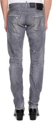 DSQUARED2 Men's Distressed Slim-Fit Jeans