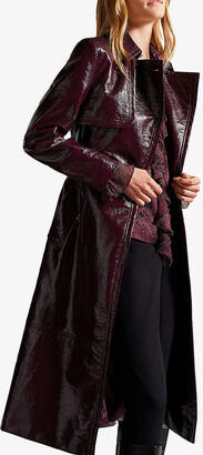 Ted Baker Melodia balloon sleeve vinyl trench coat ShopStyle
