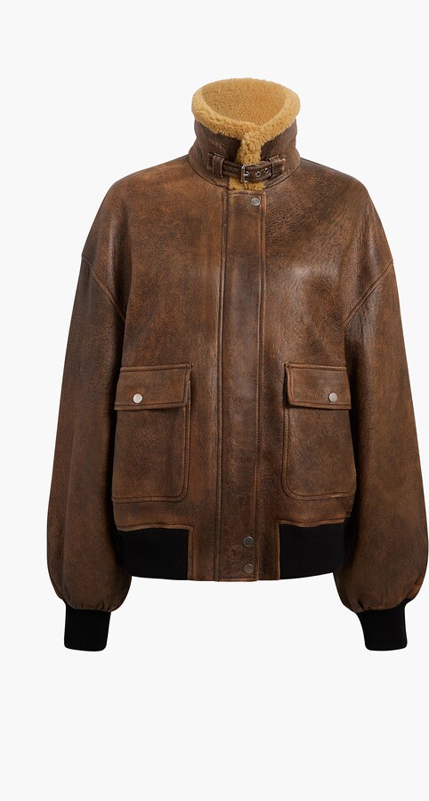 Sandor Jacket in Dark Brown Distressed Leather