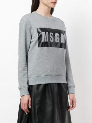 MSGM logo print sweatshirt