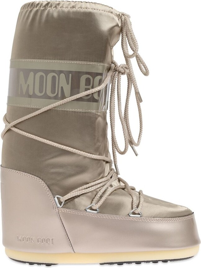 Moon Boot Icon Glance Satin Lace-Up Snow Boots