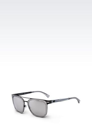 Emporio Armani Sunglasses In Acetate And Metal