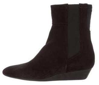 Prada Sport Suede Wedge Ankle Boots w/ Tags