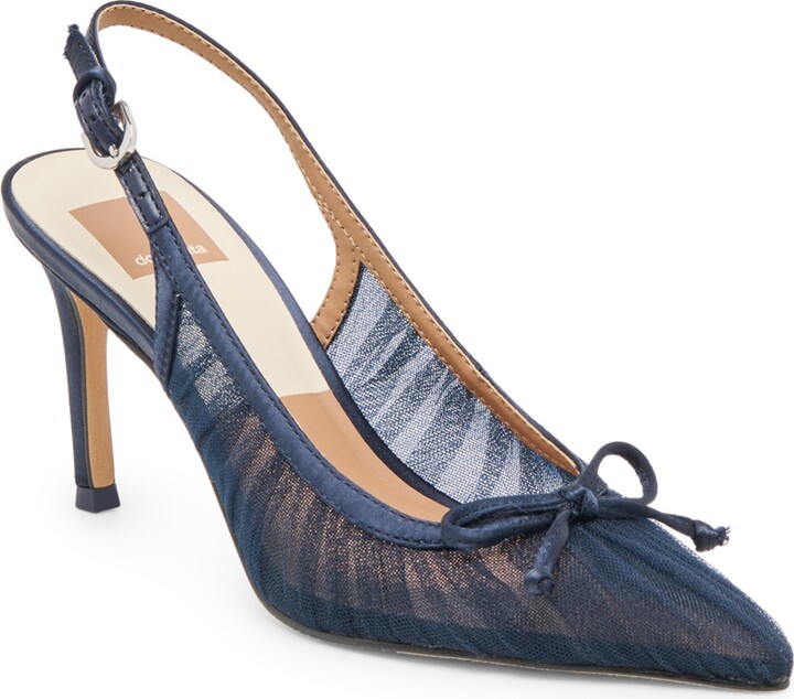 Dolce Vita Women's Yela Tule Bow Slingback Pumps