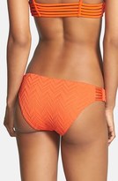 Thumbnail for your product : Volcom 'Wild Night - Modest' Textured Strap Detail Bikini Bottoms