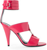 Thumbnail for your product : Saint Laurent Pink Fetish Open Heel High Heel Sandals