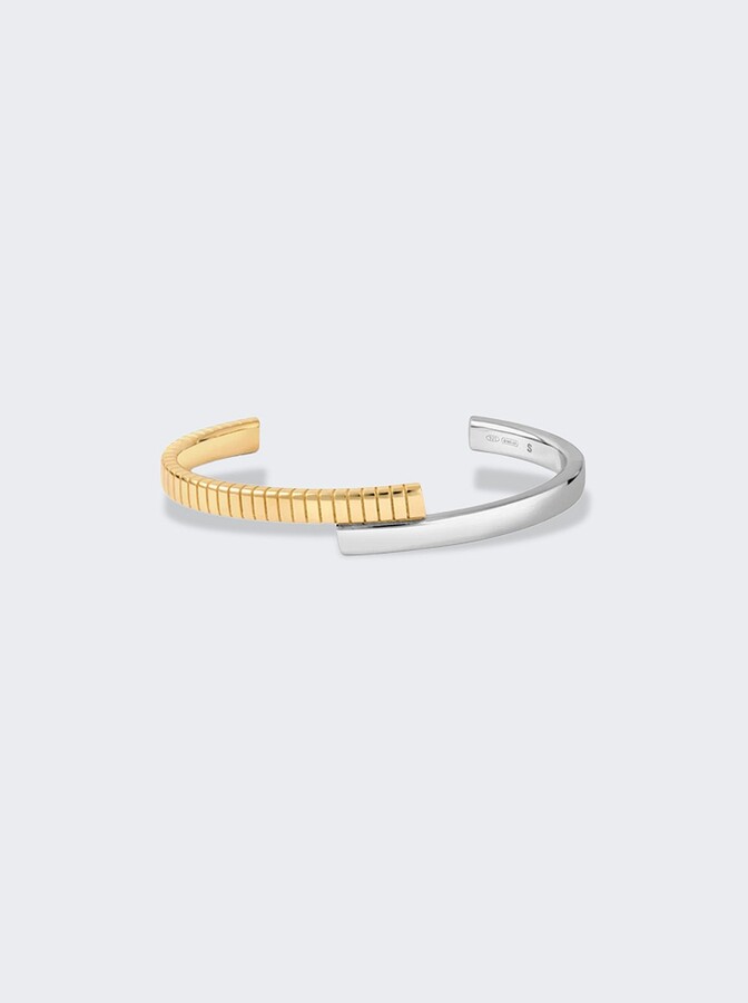 IVI Joia Twist Cuff Bracelet Silver And Gold