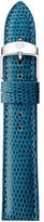 Thumbnail for your product : Michele 18mm Lizard Strap in Peacock Blue