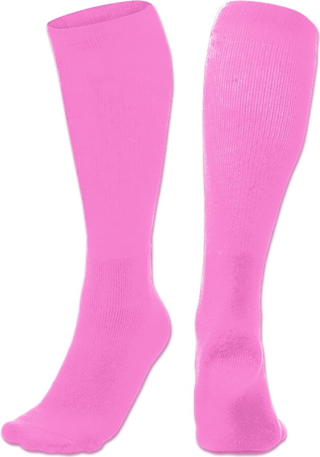 Champro Multi-Sport Athletic Socks, 1 Pair, Small, Pink