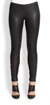 Thumbnail for your product : Yigal Azrouel Sheer Insert Leather Leggings