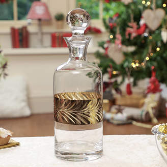 Dibor Gold Etched Brandy Decanter Gift For Him