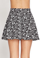 Thumbnail for your product : Forever 21 Floral Print Skater Skirt
