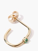 Thumbnail for your product : Otiumberg Emerald & 9kt Recycled-gold Single Earring - Green Gold