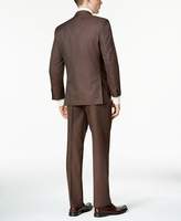 Thumbnail for your product : Perry Ellis Men's Slim-Fit Brown Birdseye Vested Suit