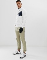 Thumbnail for your product : Calvin Klein Golf voyage half zip sweat in white
