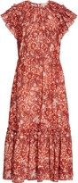 Thumbnail for your product : Ulla Johnson Arlene Ruffle Tiered Midi Dress