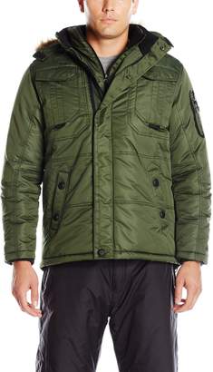 Pacific Trail Men's Heavy Weight Parka with Faux Fur Trimmed Hood