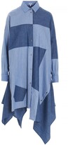Thumbnail for your product : Loewe Patchwork Asymmetric Oversized Shirt Dress
