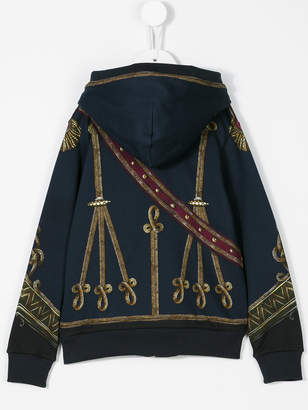 Dolce & Gabbana Kids military print hoodie