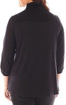 Thumbnail for your product : JCPenney Alyx Drape-Front Cardigan - Plus