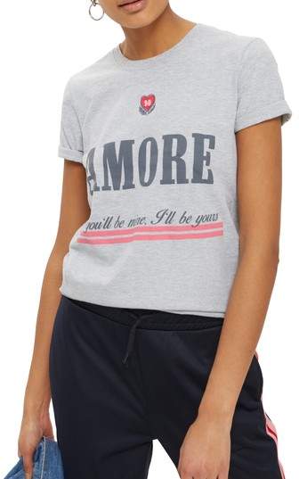 amore t shirt topshop