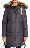 Thumbnail for your product : Parajumpers Long Bear Fur Trim Down Coat