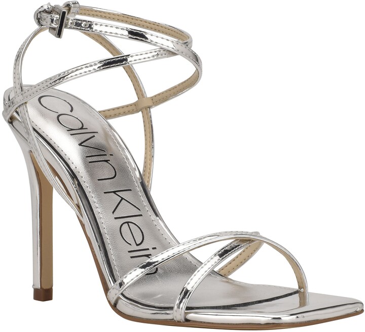 Silver Heels Calvin Klein | ShopStyle