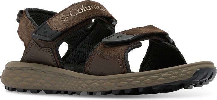 Columbia Men's Konos Hiker Two-Strap Sandals - Shark, Ancient Fossil