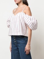 Thumbnail for your product : Rosie Assoulin Ra Ra puff sleeve top