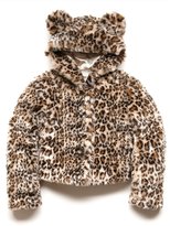 Thumbnail for your product : Forever 21 girls Hooded Leopard Faux Fur Jacket (Kids)