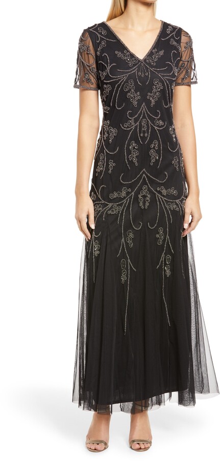 pisarro nights beaded dress