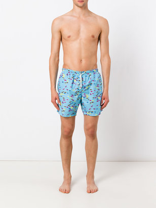 Drumohr fish print swim shorts