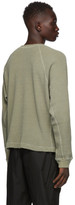 Thumbnail for your product : John Elliott Khaki Thermal Long Sleeve T-Shirt