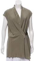 Thumbnail for your product : Brunello Cucinelli Sleeveless Silk Top