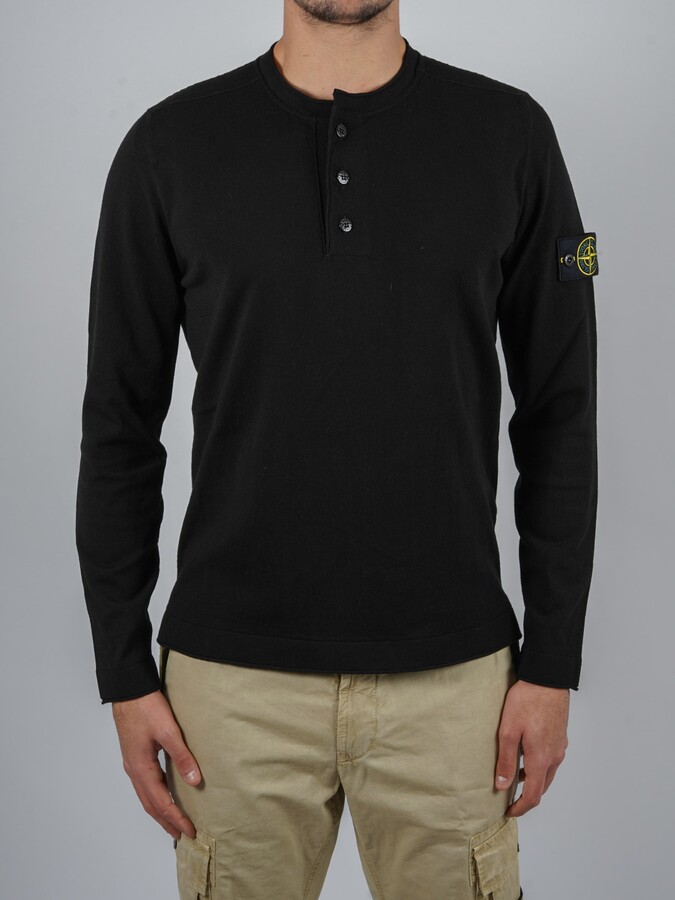 collared henley sweater