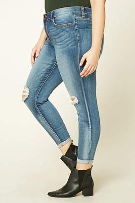 Forever 21 Plus Size Distressed Jeans